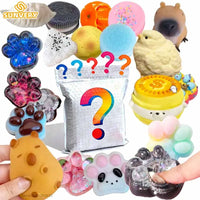 Mystery Fidget Toys Blind Bags Cat Paw Antistress Foot Taba Squishy Jelly Toy Squeeze Toy Sticky Simulated Food Mochi Toy 2026