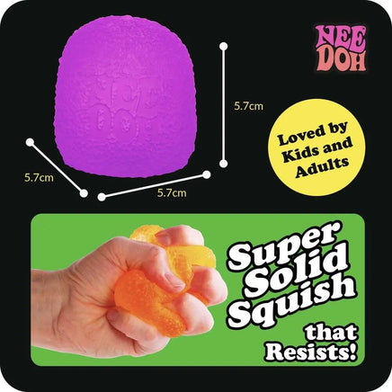 Schylling Needoh Gumdrop Textured Sensory Toy with Super Solid Squish 2.5' Tall - Colors May Vary (Pack of 1)