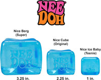 Needoh Nice Ice Baby - Sensory Squeeze Toy - Single Mini Nice Cube in Assorted Colors - Ages 3+ (Pack of 1)