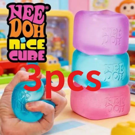 3Pcs Newneedoh Concentration, Sensory Desk Cube for Adults and Kids Nice Sensory Cube, Anti-Stress Tool for Anxiety And