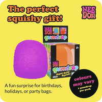 Schylling Needoh Gumdrop Textured Sensory Toy with Super Solid Squish 2.5' Tall - Colors May Vary (Pack of 1)