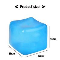 1/4/8/16PCS High Density Gel Ice Cube Square Decompression Vent Toy Squishy Stress Ball Squeeze Toys Stress Relief Sensory Toy