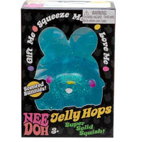 Kawaii 2.75In Jelly Bunny Needoh Squishy Stress Ball Translucent Glitter Rabbit Fidget Sensory Toy Party Favor