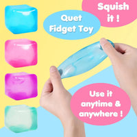 High Density Gel Ice Cube Square Decompression Vent Toy Squishy Stress Ball Squeeze Toys Stress Relief Sensory Toy