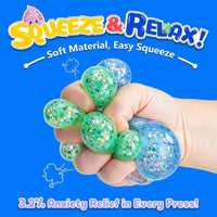 Novelty Squishy Poo Stress Ball Squishies Toys Glitter Funny Stretch Squeeze Fidget Toys for Kids Adults Fool'S Day Prank Gift