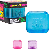 Needoh Nice Ice Baby - Sensory Squeeze Toy - Single Mini Nice Cube in Assorted Colors - Ages 3+ (Pack of 1)