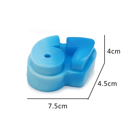 1Pc 67 Cute Number Squeeze Toy Soft Sticky Decompressing Stress Relief Slow Rebound Jelly Pinch Toy for Kids Adults Toy