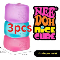 3Pcs Newneedoh Concentration, Sensory Desk Cube for Adults and Kids Nice Sensory Cube, Anti-Stress Tool for Anxiety And