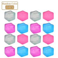1/4/8/16PCS High Density Gel Ice Cube Square Decompression Vent Toy Squishy Stress Ball Squeeze Toys Stress Relief Sensory Toy