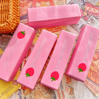 Cheese Dumpling Squishy Fidget Toys Party Favors Gifts Strawberry Stick Squishy Gifts Slow Refound Butter Squishу Party Gifts