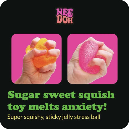 Schylling Needoh Gumdrop Textured Sensory Toy with Super Solid Squish 2.5' Tall - Colors May Vary (Pack of 1)