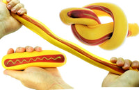 Stretchy Hot Dog Toy & Squishy Banana Stress Toy (2 Toys in 1 Pack) Sand Filled Sensory Fidget Toys for Kids | Stress Relief Toy | Banana Party Favors. 3340-5564S