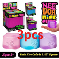3Pcs Newneedoh Concentration, Sensory Desk Cube for Adults and Kids Nice Sensory Cube, Anti-Stress Tool for Anxiety And