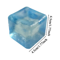 Maltose Cube Stress Squeeze Toy D Ecompression Small Ice Cubes anti Stress Slow Rebound Polar Light Colorful Squeeze TPR Block