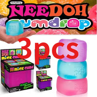3Pcs Newneedoh Concentration, Sensory Desk Cube for Adults and Kids Nice Sensory Cube, Anti-Stress Tool for Anxiety And