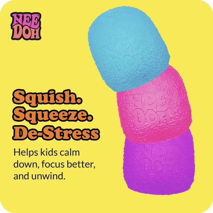 Schylling Needoh Gumdrop Textured Sensory Toy with Super Solid Squish 2.5' Tall - Colors May Vary (Pack of 1)