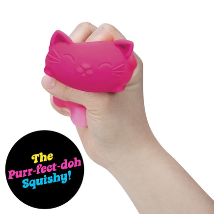 (2 Pack) Nee Doh Cool Cats Squishy Fidget Ball, Novelty Toy, Multiple Colors, Children Ages 3+