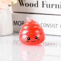 Novelty Squishy Poo Stress Ball Squishies Toys Glitter Funny Stretch Squeeze Fidget Toys for Kids Adults Fool'S Day Prank Gift