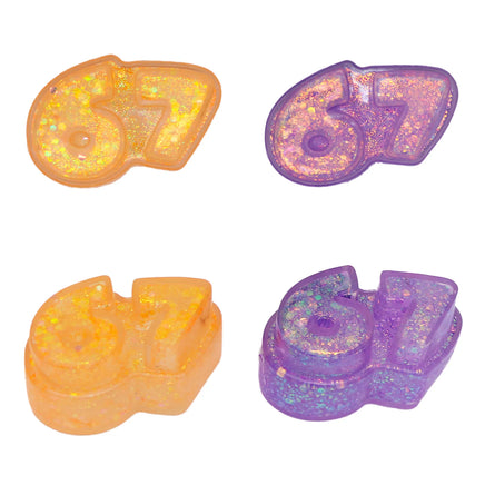 1Pc 67 Cute Number Squeeze Toy Soft Sticky Decompressing Stress Relief Slow Rebound Jelly Pinch Toy for Kids Adults Toy