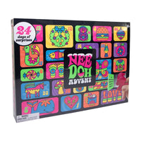 Needoh Advent Calendar, 24 Days of Surprise Mini Squish Sensory Toys, Children Ages 3 and Up