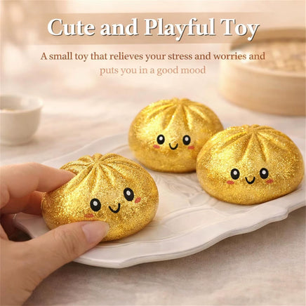 Glitter Dumpling Glitter Dumpling Squishy with Box Dumplings Sensory Squeeze Toy for Stress Relief