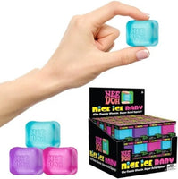 Needoh Nice Ice Baby - Sensory Squeeze Toy - Single Mini Nice Cube in Assorted Colors - Ages 3+ (Pack of 1)