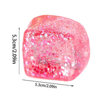 Maltose Cube Stress Squeeze Toy D Ecompression Small Ice Cubes anti Stress Slow Rebound Polar Light Colorful Squeeze TPR Block